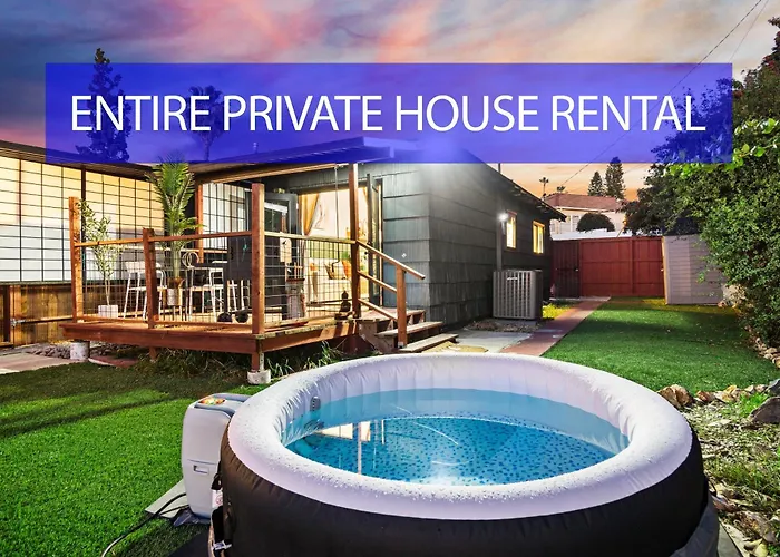 Entire Private 1-Bedroom With Hot Spa, 1 Gbps Wi-Fi, Parking, View