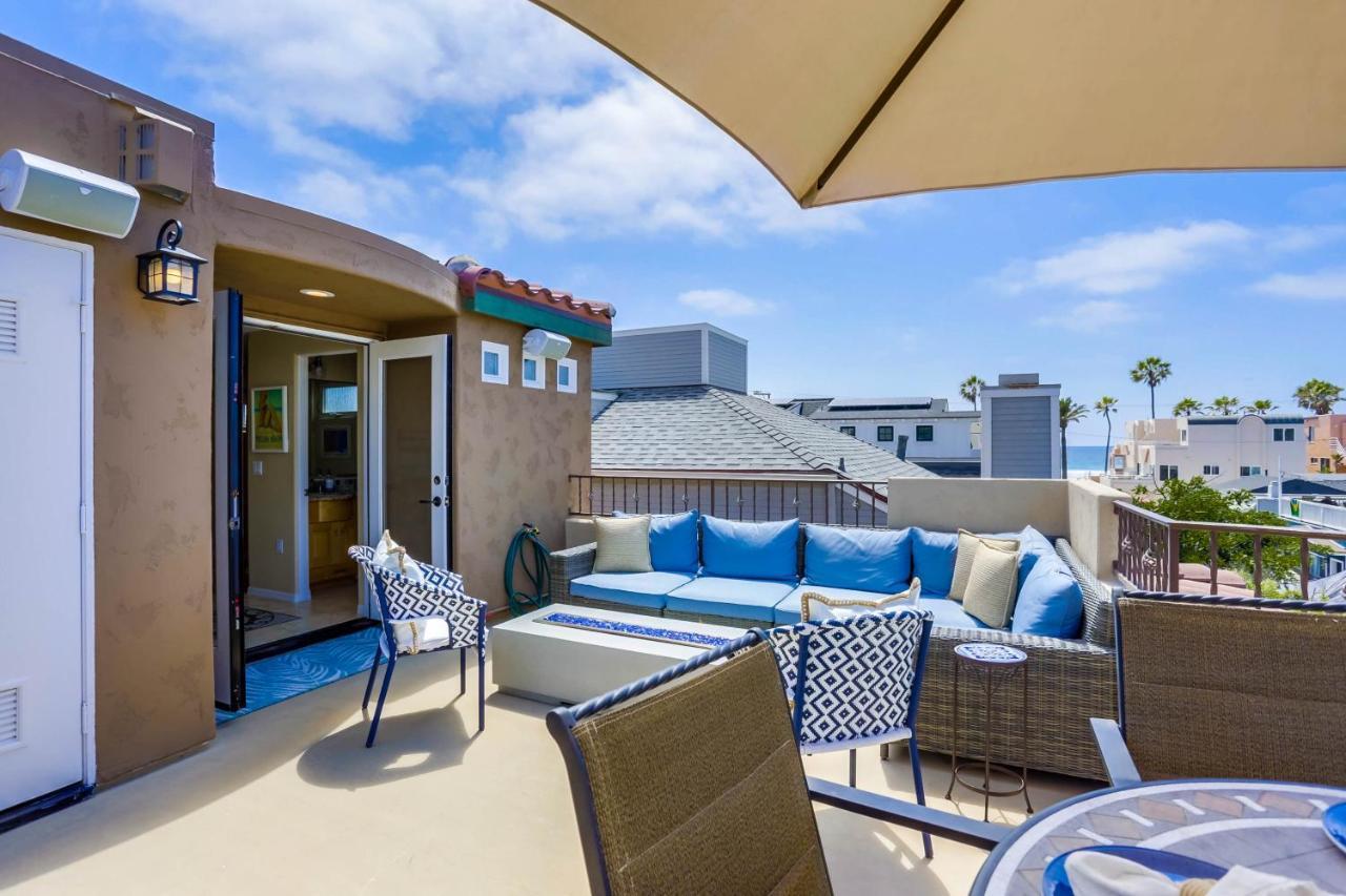 Stunning Ocean View W Rooftop Terrace, Firepit, Fast Wifi, Ac & Parking! San Diego