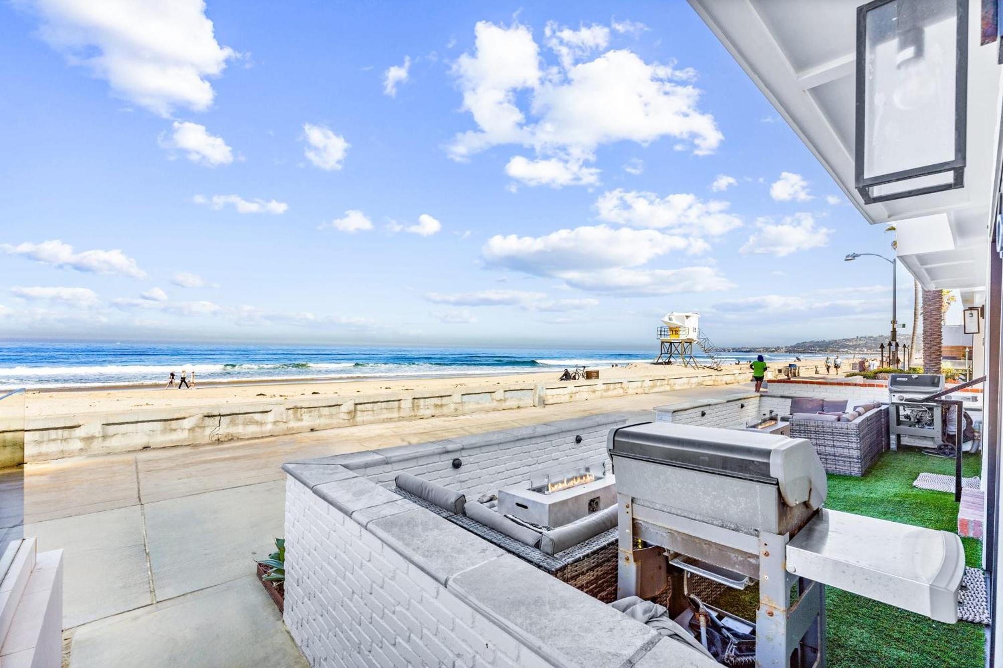 Luxury Ground S Oceanfront Unit With Boardwalk Lounge Firepit - Ac