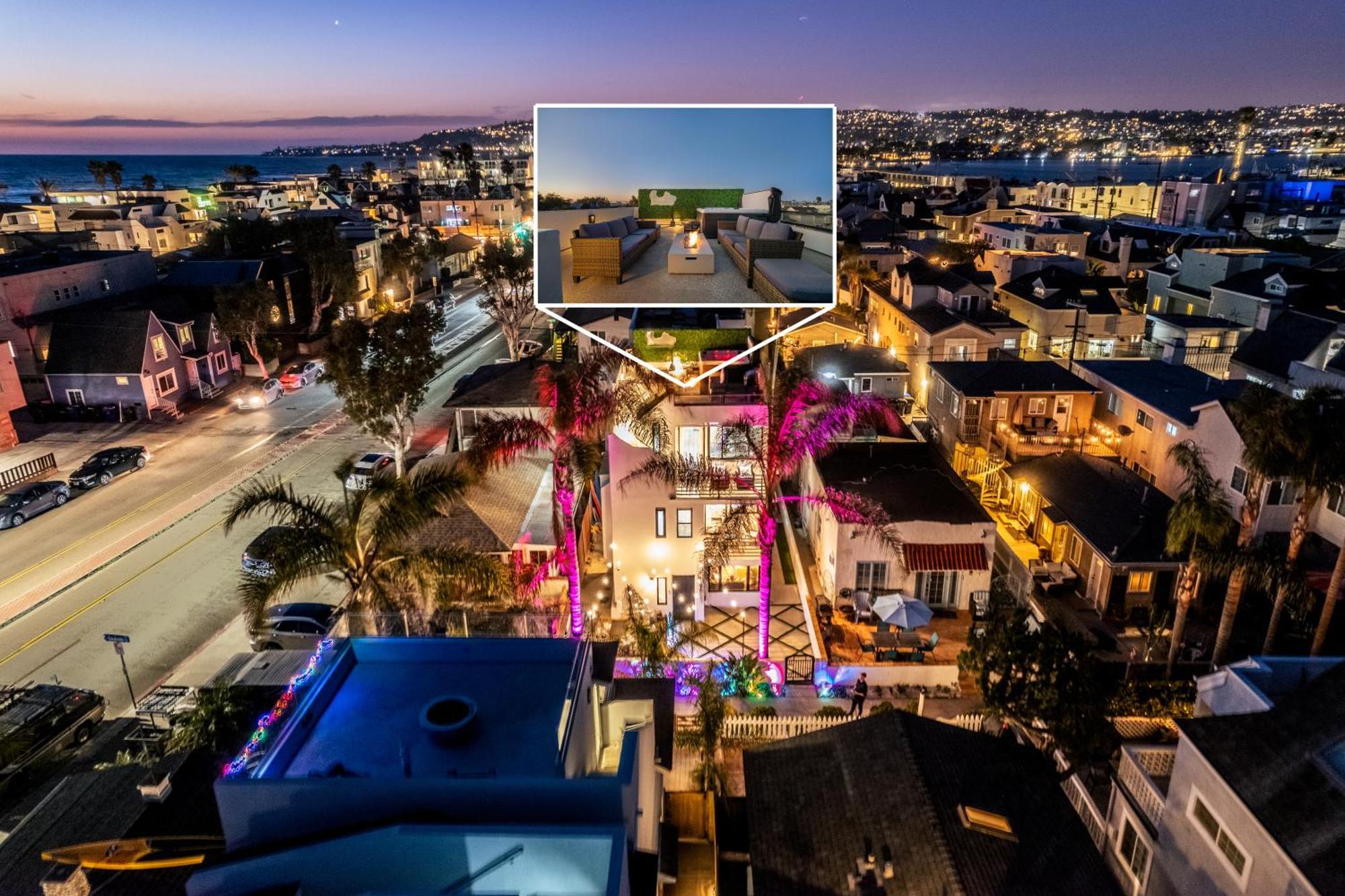 Ocean & Bay Panorama 4 Levels Rooftop With Hot Tub * San Diego