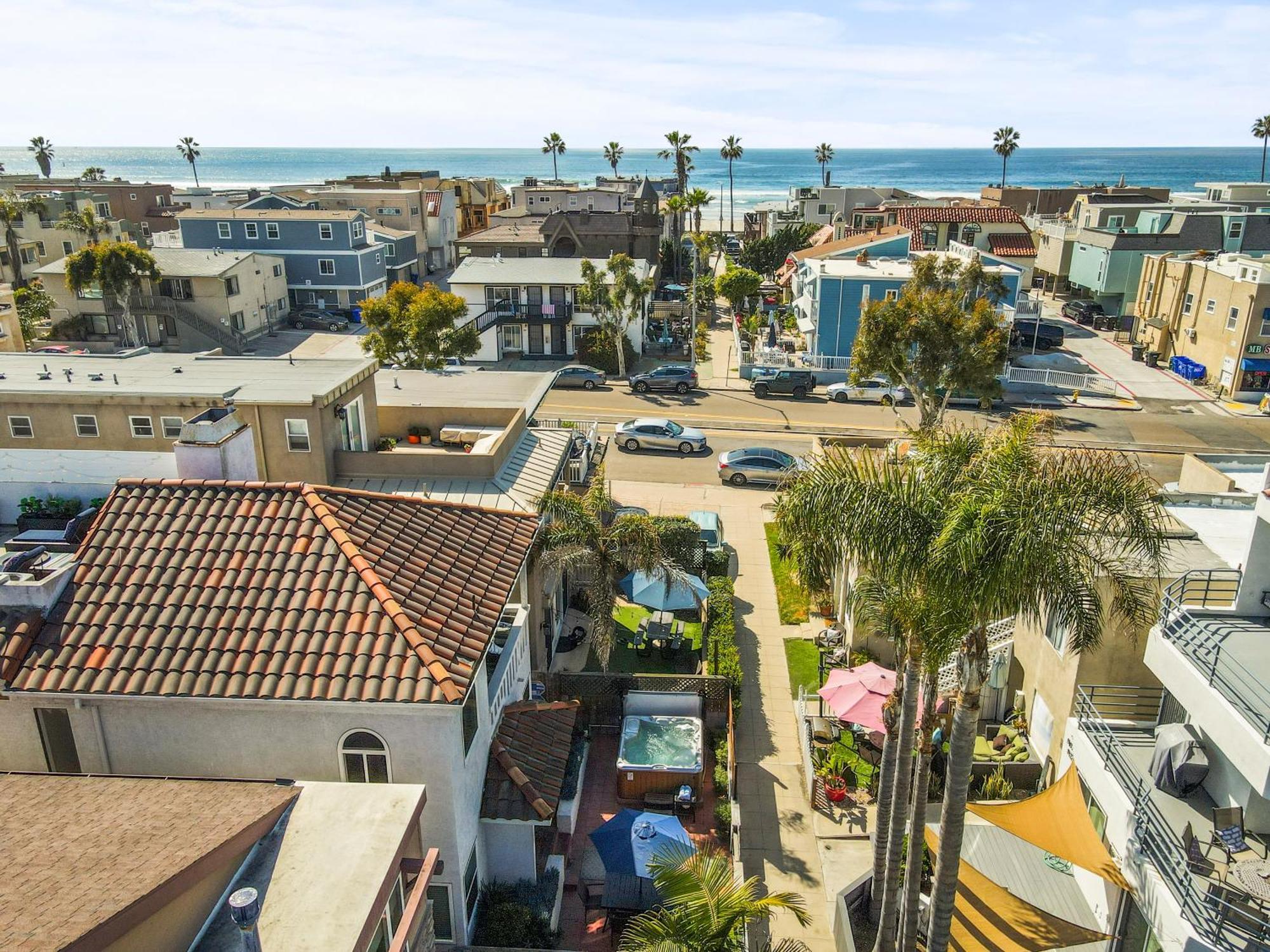 Massive W Stunning Rooftop, Parking, Spa, Ac & Bay Views! San Diego