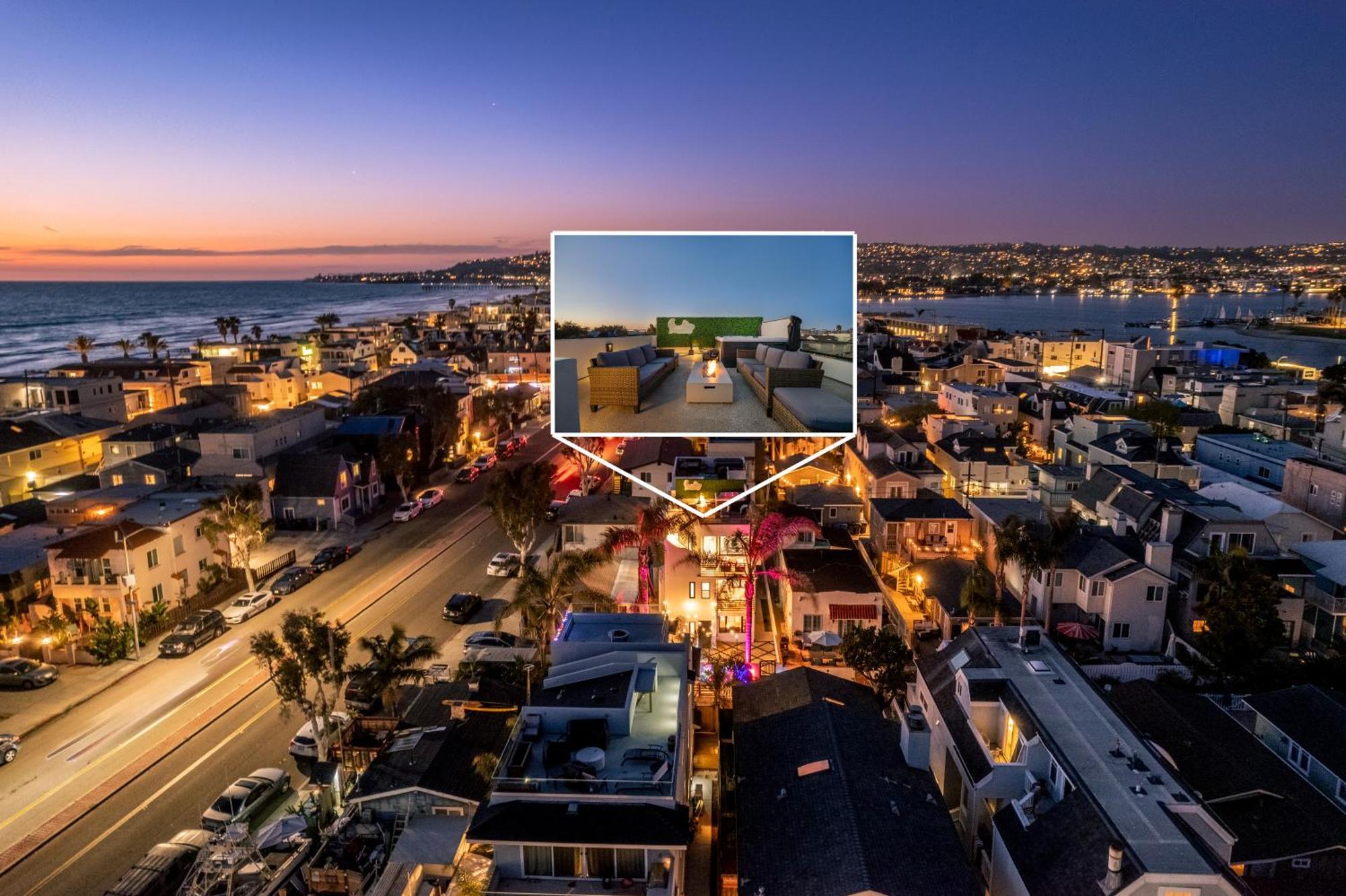 Сasa de vacaciones Ocean & Bay Panorama 4 Levels Rooftop With Hot Tub *